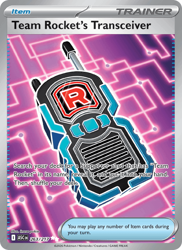 Ascended Heroes の 263 番、Team Rocket's Transceiver