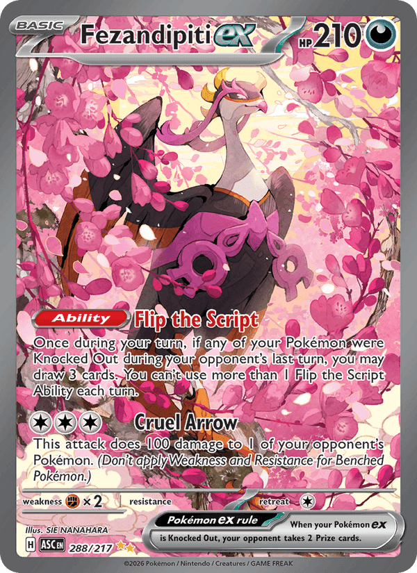 Fezandipiti ex, carta 288 di Ascended Heroes