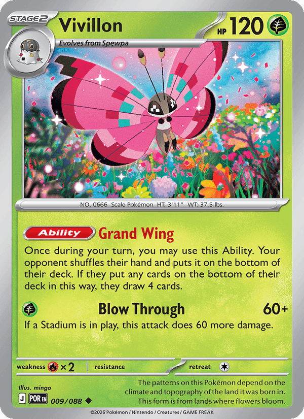 Vivillon, card 009 from Perfect Order