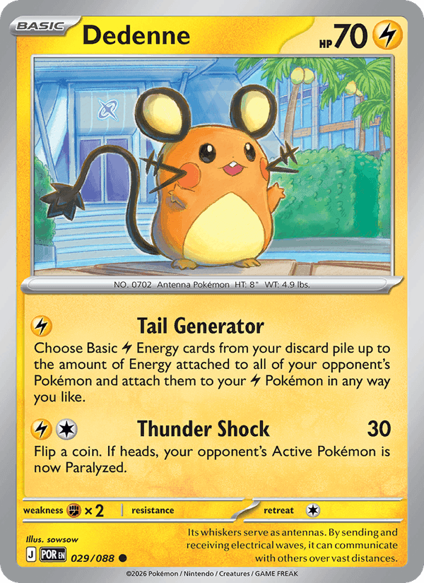Dedenne, card 029 from Perfect Order