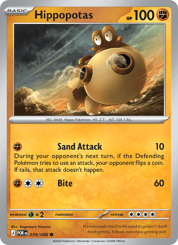 Hippopotas, card 039 from Perfect Order