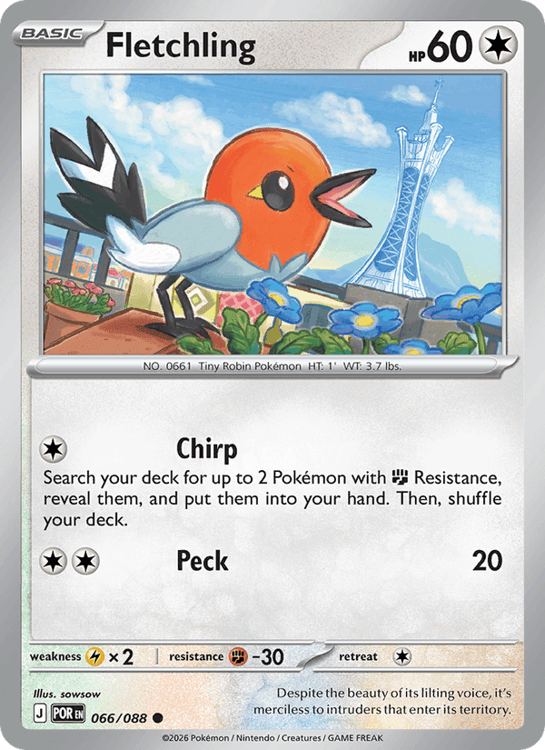 Fletchling, card 066 from Perfect Order