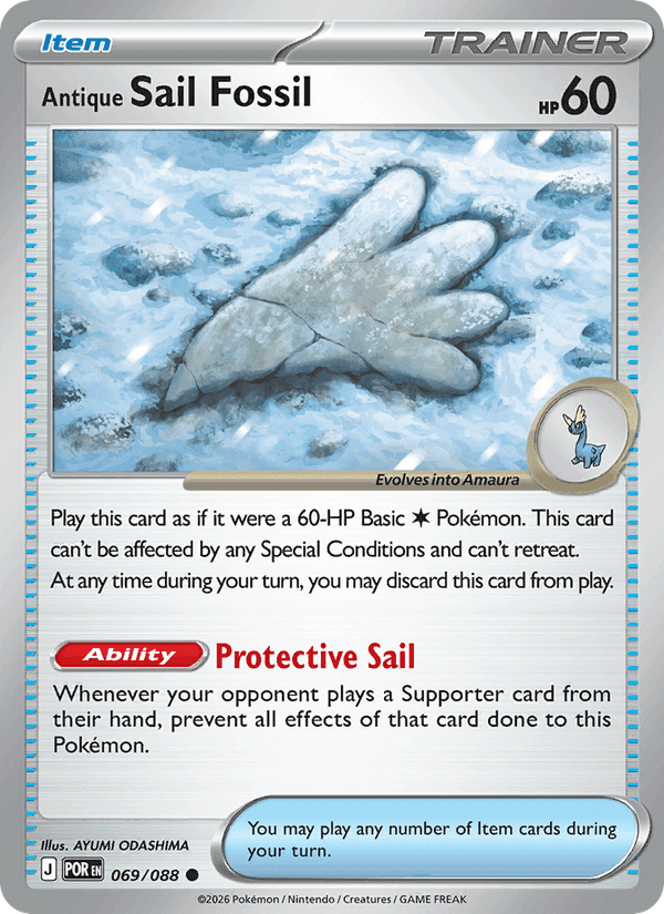Antique Sail Fossil, card 069 from Perfect Order