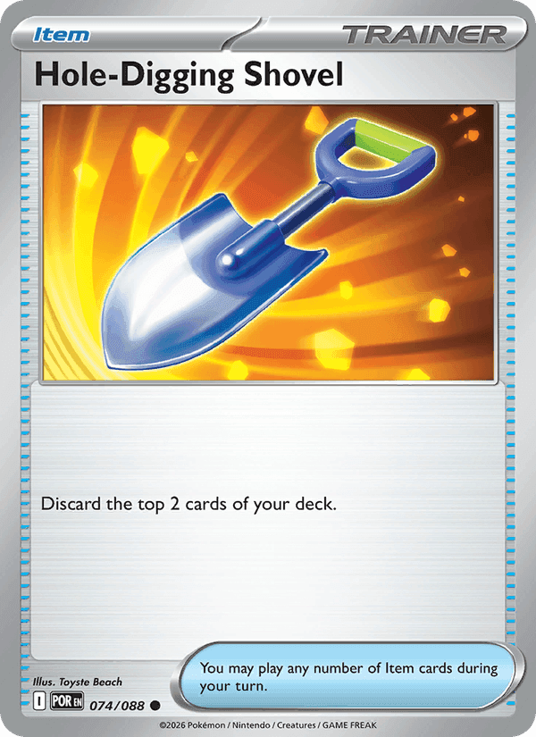 Hole-Digging Shovel, card 074 from Perfect Order