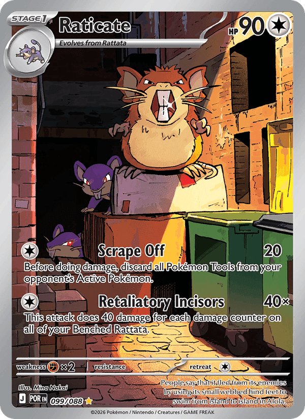 Raticate, card 099 from Perfect Order