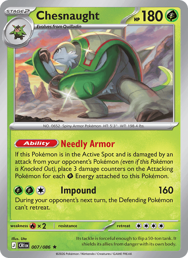 Chesnaught, carta 007 di Chaos Rising