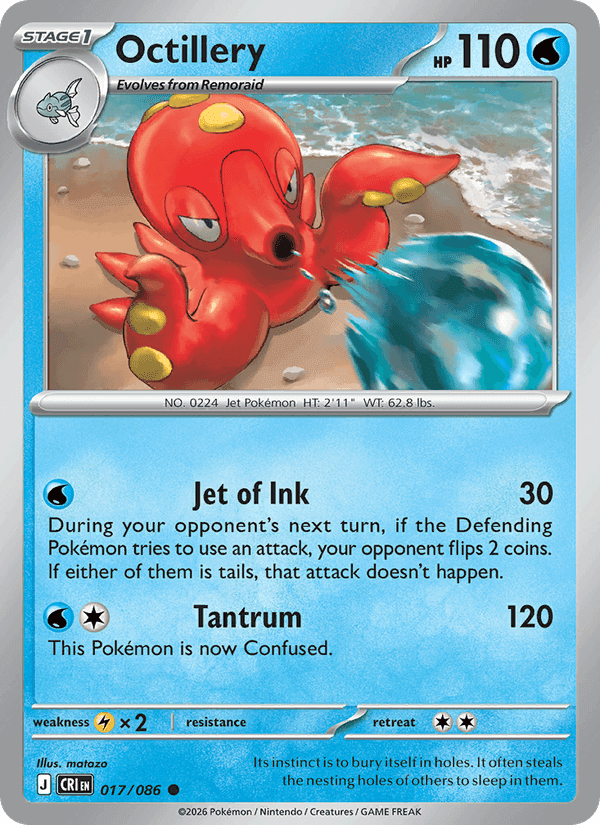 Octillery, carta 017 di Chaos Rising