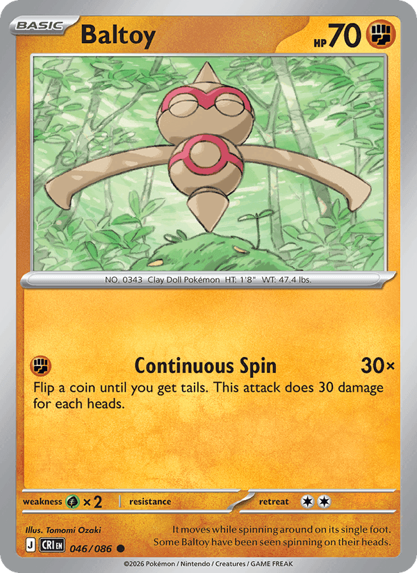 Baltoy, card 046 from Chaos Rising