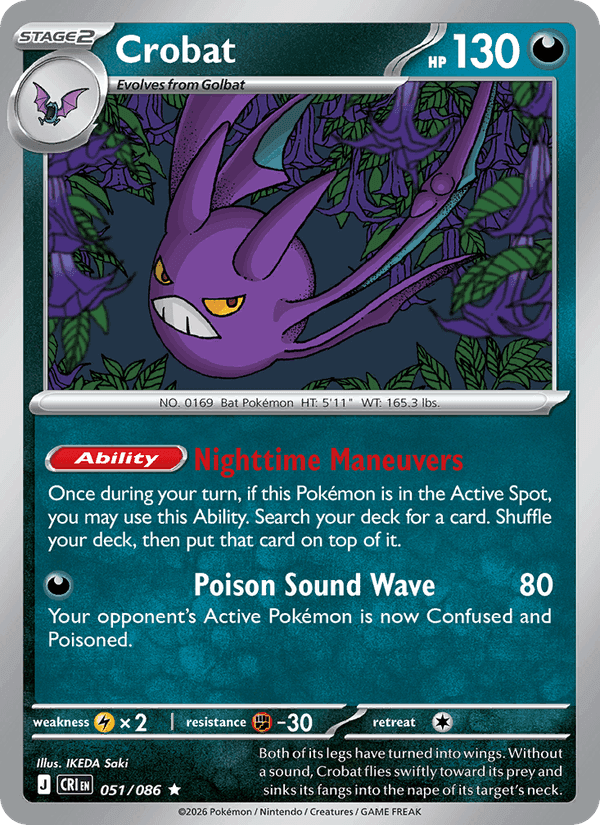 Crobat, card 051 from Chaos Rising