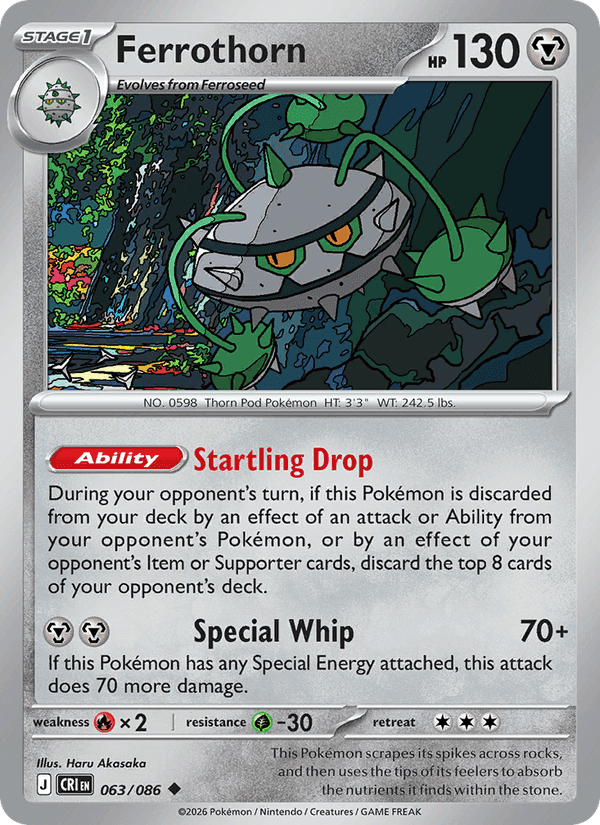 Ferrothorn, card 063 from Chaos Rising
