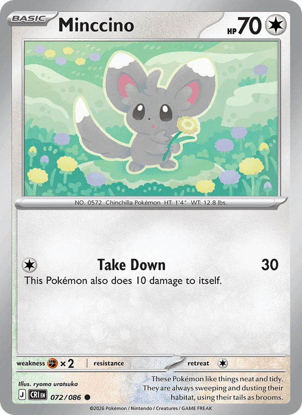 Minccino, card 072 from Chaos Rising