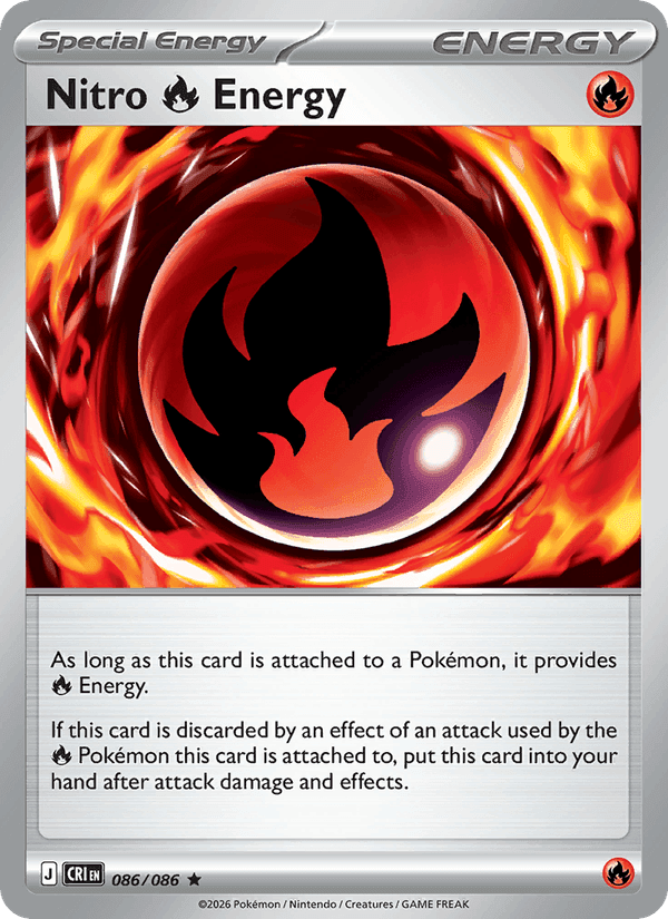 Nitro Fire Energy, card 086 from Chaos Rising