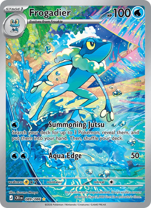 Frogadier, card 089 from Chaos Rising