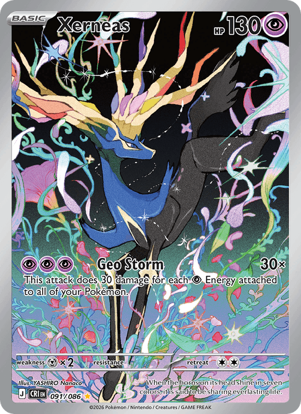 Xerneas, card 091 from Chaos Rising