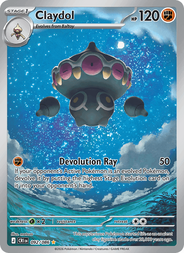 Claydol, carta 092 de Chaos Rising