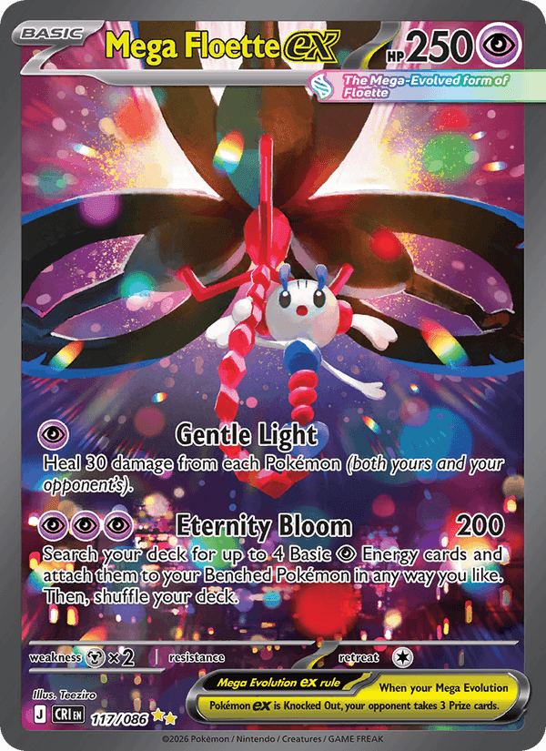 Mega Floette ex, carta 117 di Chaos Rising
