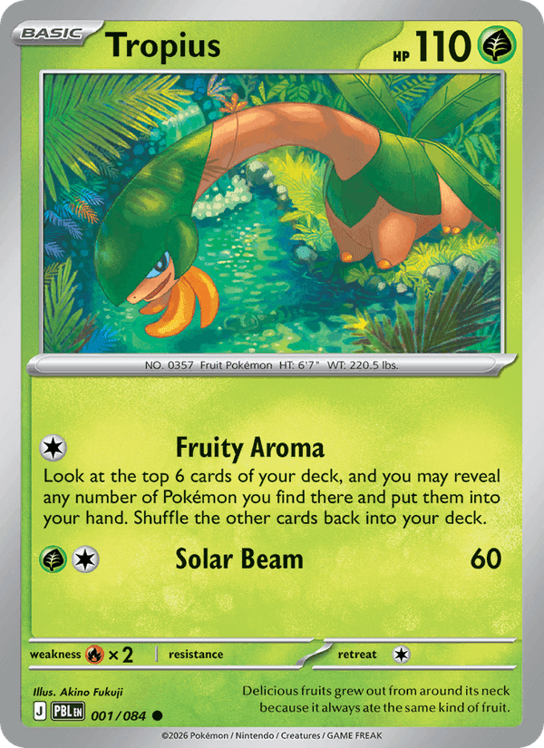 Tropius, card 001 from Pitch Black