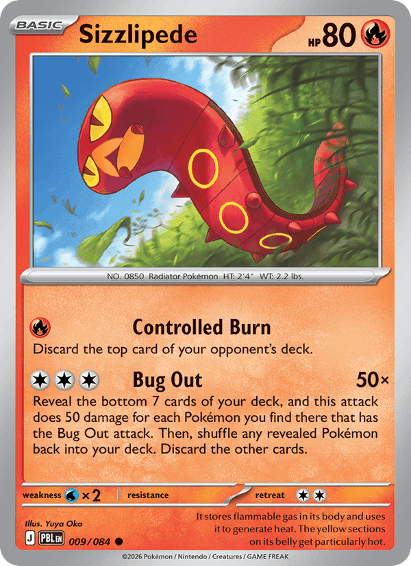 Sizzlipede, card 009 from Pitch Black