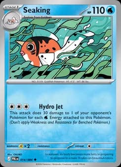 Seaking, card 014 from Uncommon