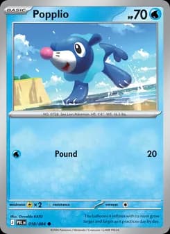Popplio, card 018 from Common