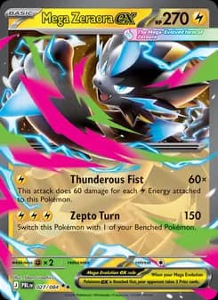 Mega Zeraora ex, card 027 from Double rare