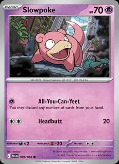 Slowpoke, card 029 from Common