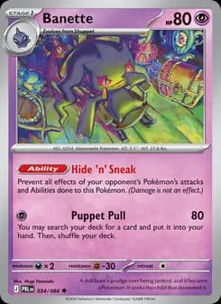 Banette, card 034 from Uncommon