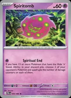 Spiritomb, card 035 from Rare