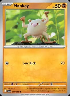 Mankey, card 042 from Common