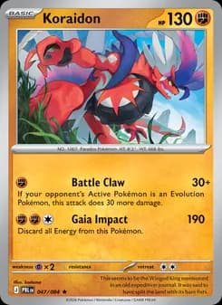 Koraidon, card 047 from Rare