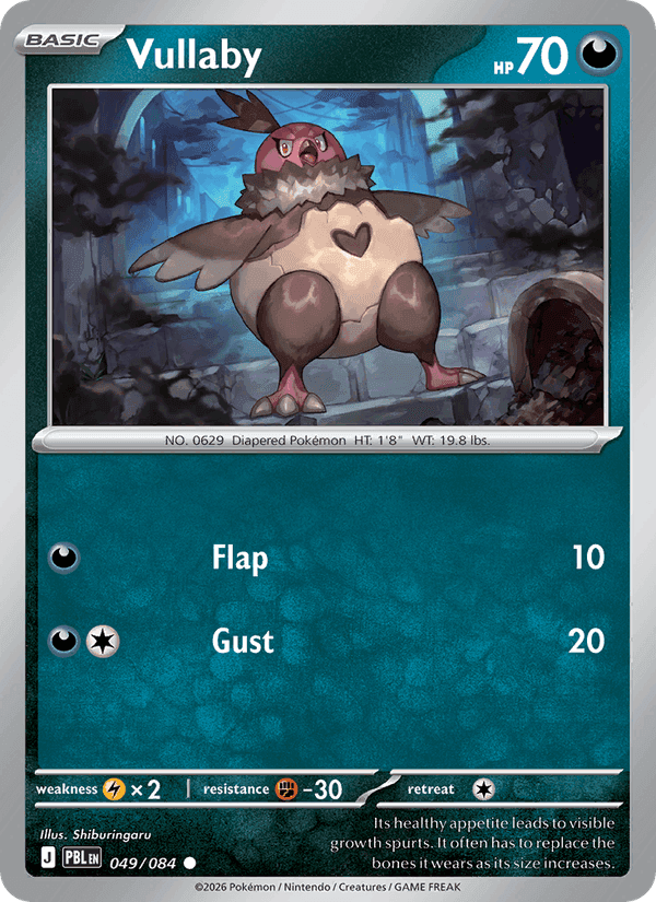 Vullaby, card 049 from Pitch Black