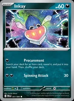 Inkay, card 051 from Common