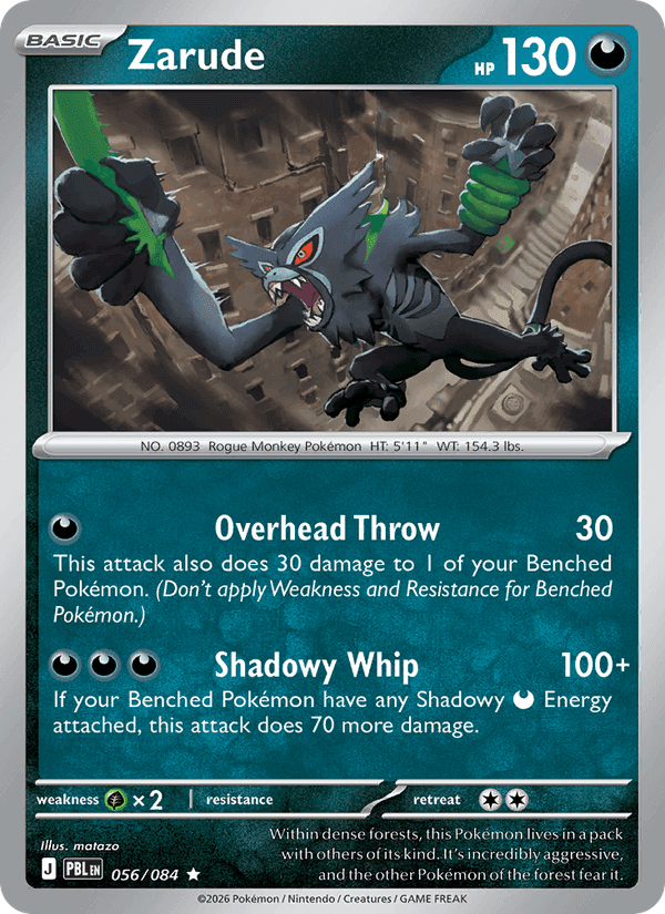 Zarude, card 056 from Pitch Black