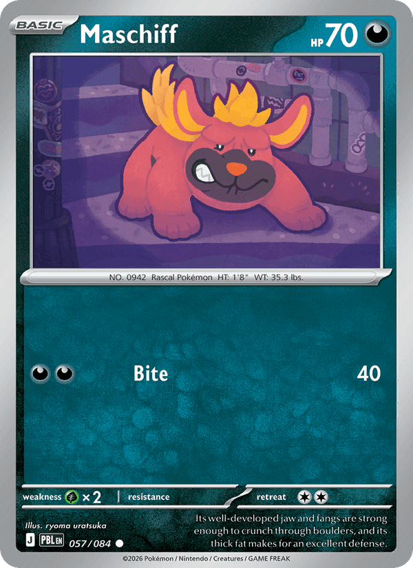 Maschiff, card 057 from Pitch Black