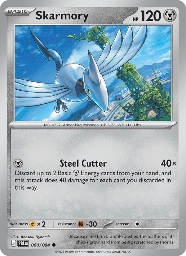 Skarmory, card 060 from Pitch Black