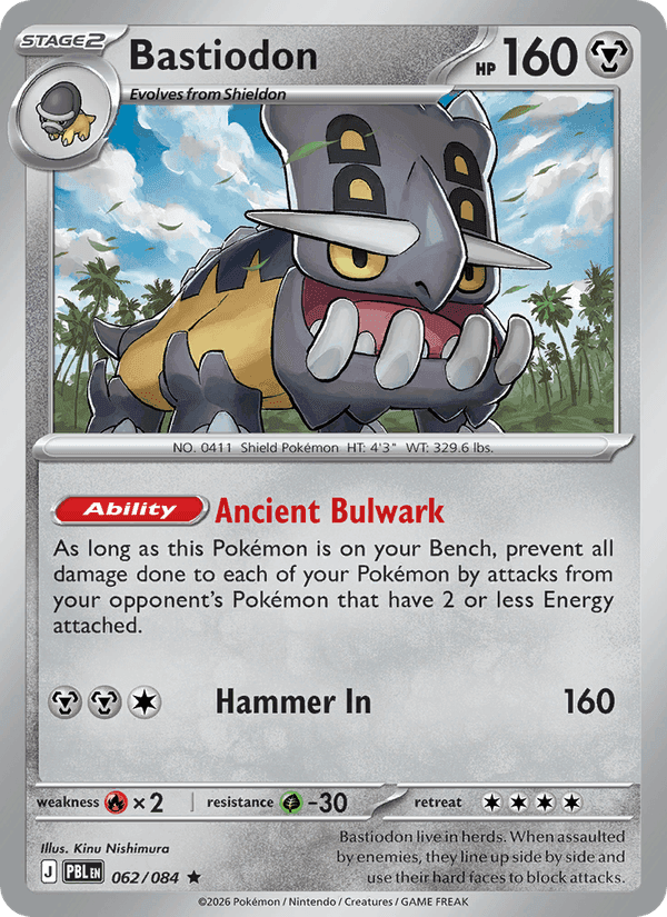 Bastiodon, carta 062 de Pitch Black