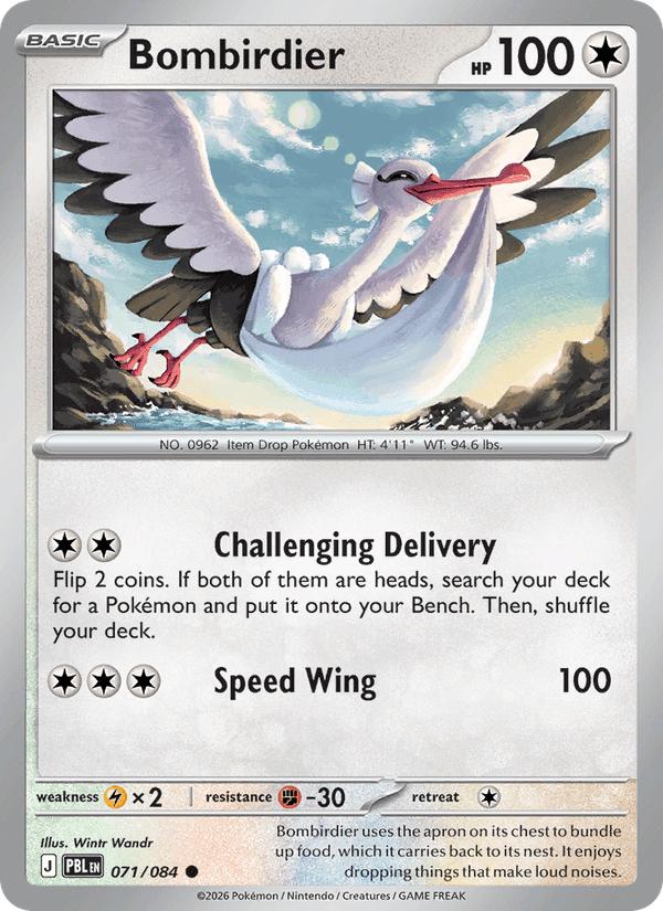 Bombirdier, card 071 from Pitch Black