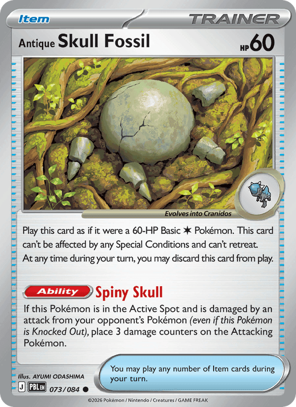 Antique Skull Fossil, card 073 from Pitch Black
