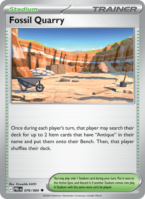 Fossil Quarry, card 076 from Pitch Black