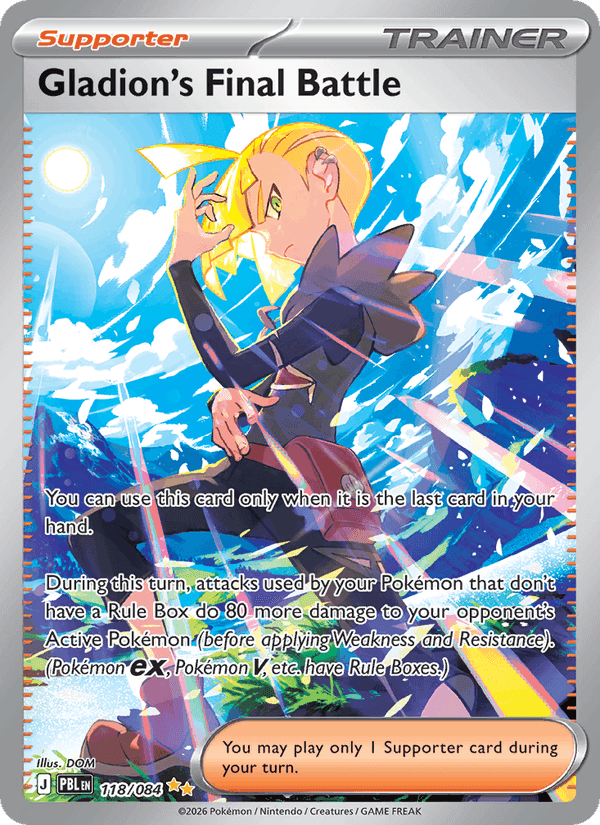 Pitch Black の 118 番、Gladion's Final Battle