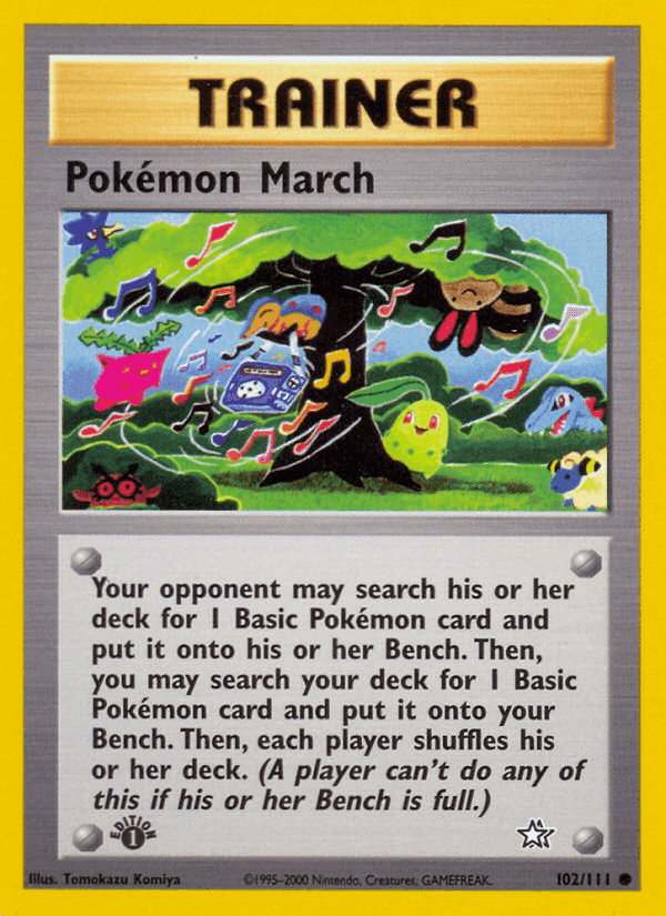 Pokémon March, card 102 from Neo Genesis