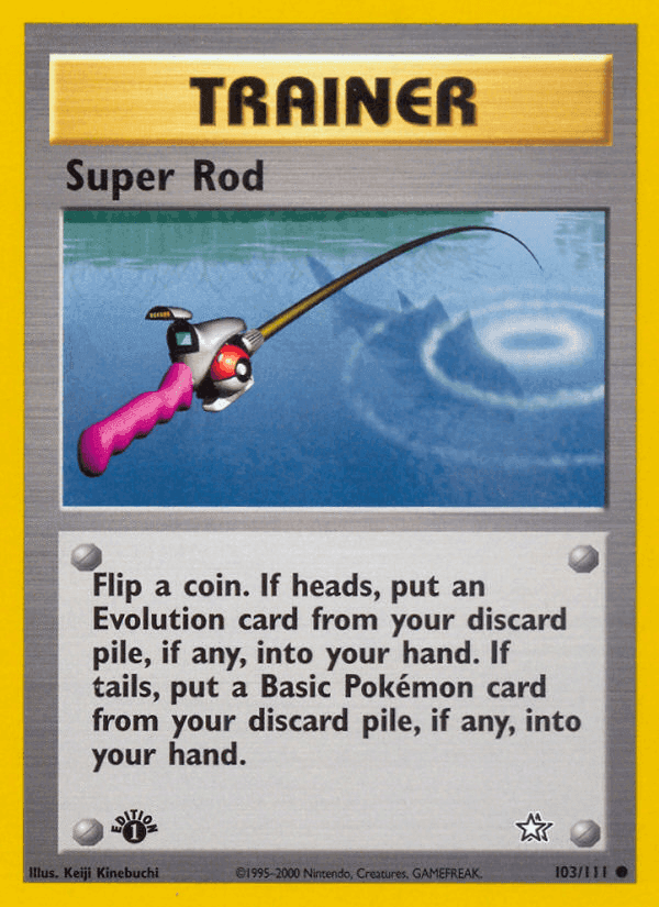 Super Rod, card 103 from Neo Genesis