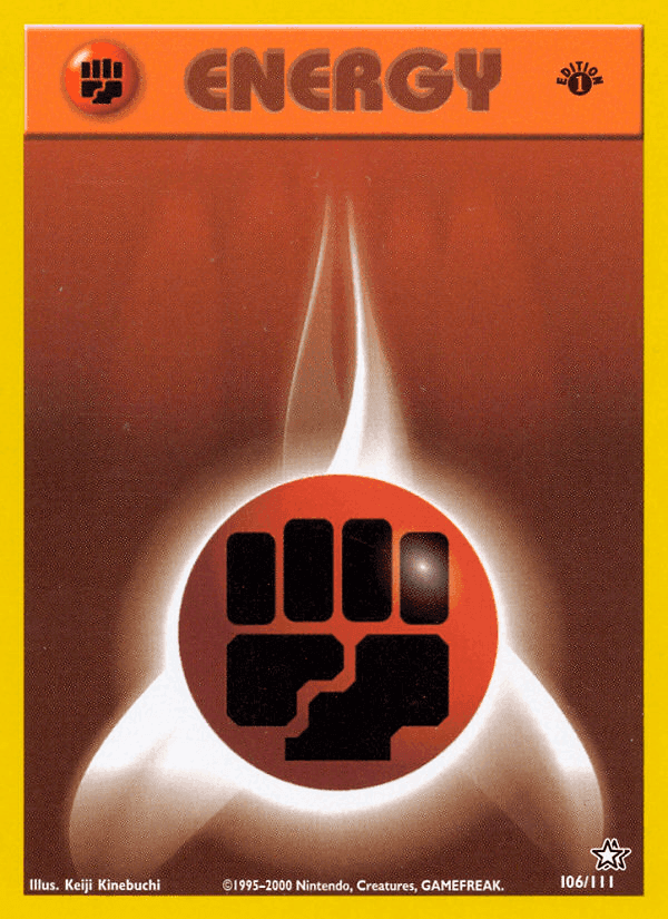 Fighting Energy, card 106 from Neo Genesis