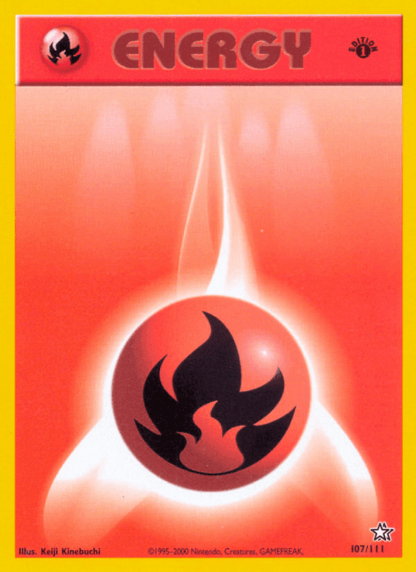 Fire Energy, card 107 from Neo Genesis