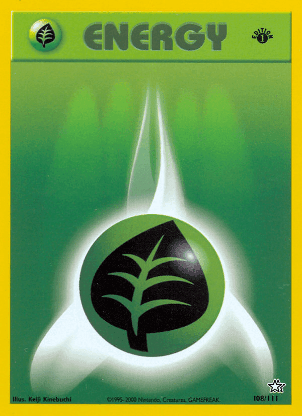 Grass Energy, card 108 from Neo Genesis
