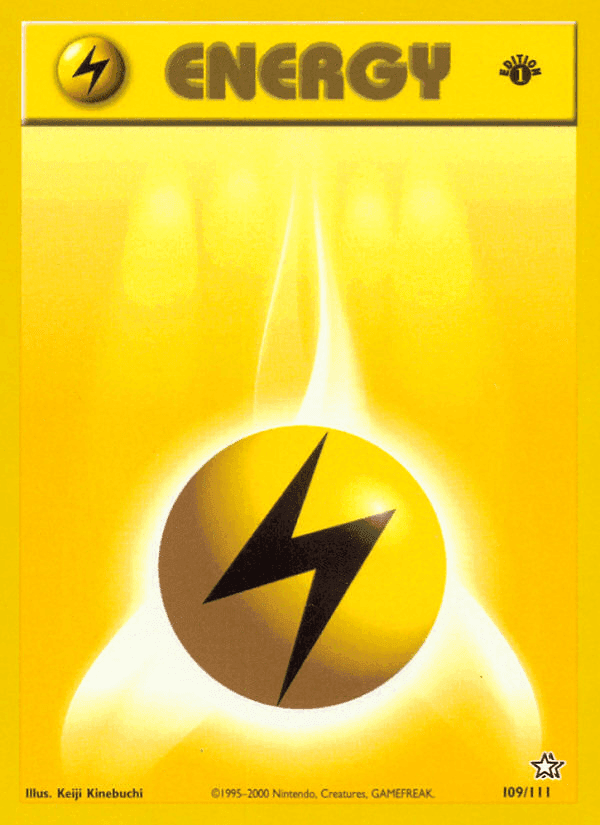 Lightning Energy, card 109 from Neo Genesis