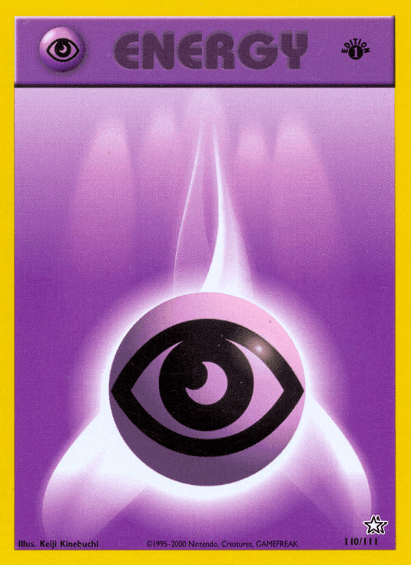 Psychic Energy, card 110 from Neo Genesis