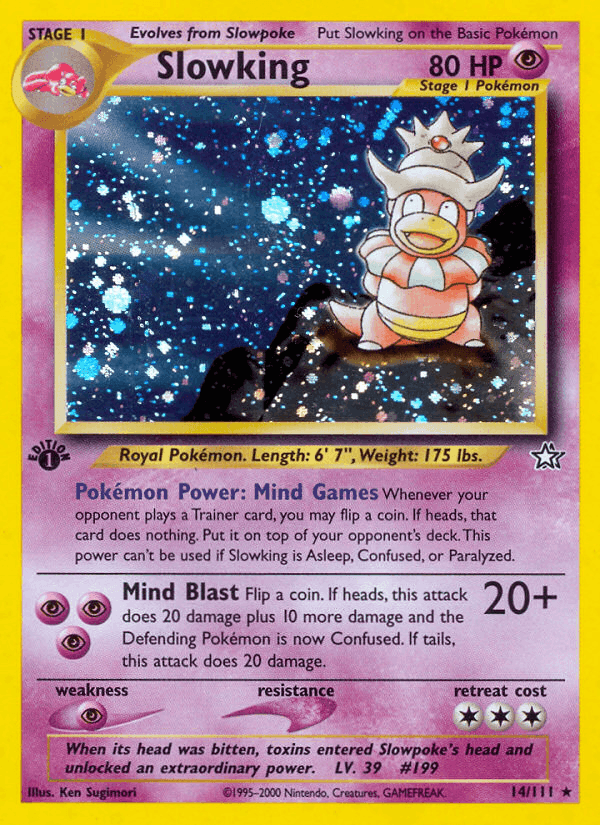 Slowking, carta 14 di Neo Genesis