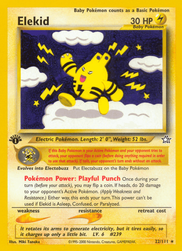 Elekid, carta 22 de Neo Genesis