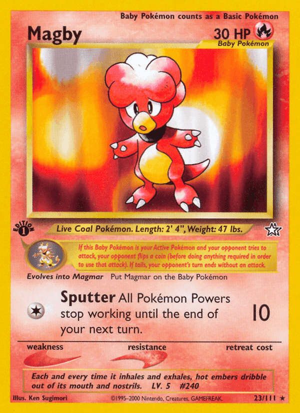 Magby, card 23 from Neo Genesis